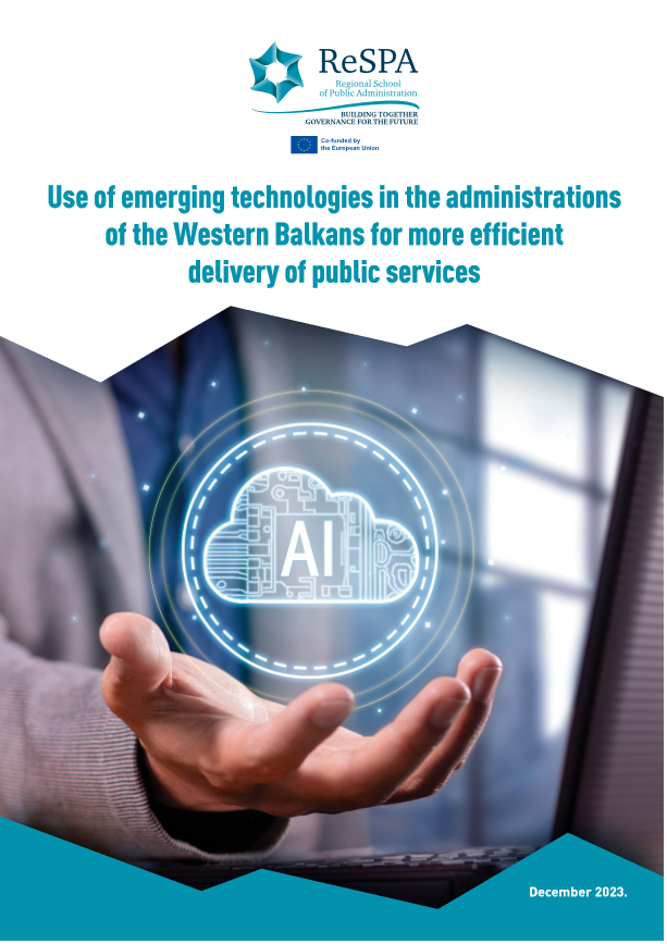 Use of emerging technologies in the administration of the Western Balkans for more efficient delivery of public services, EN language