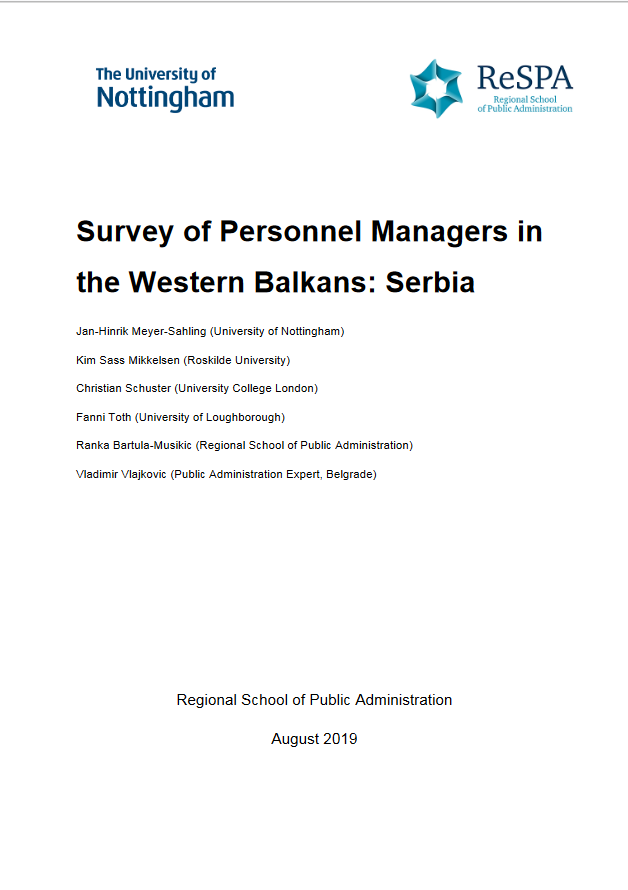 Survey of Personnel Managers in the Western Balkans: Serbia, EN language