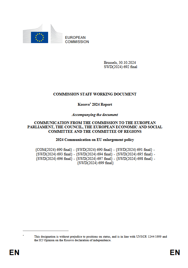 Kosovo* 2024 Report, EN language