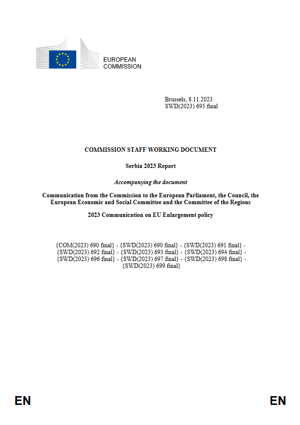Serbia 2023 Report, EN language